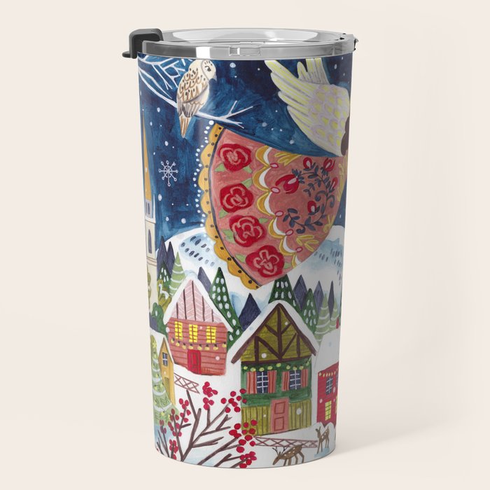 Christmas angel of peace Travel Mug Gallery Image 3