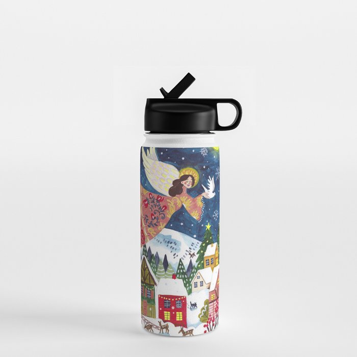 Christmas angel of peace Water Bottle Gallery Image 1