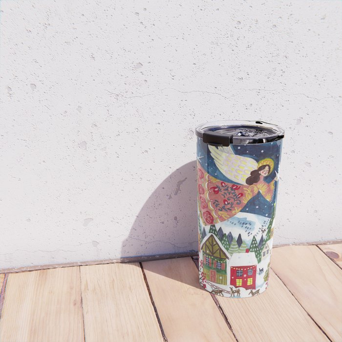 Christmas angel of peace Travel Mug Gallery Image 4