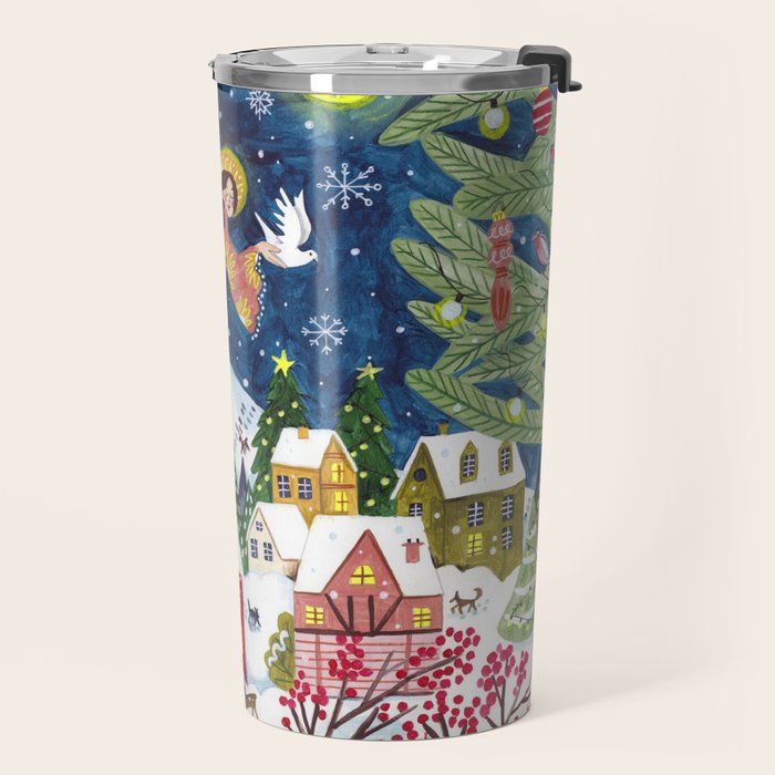 Christmas angel of peace Travel Mug Gallery Image 2