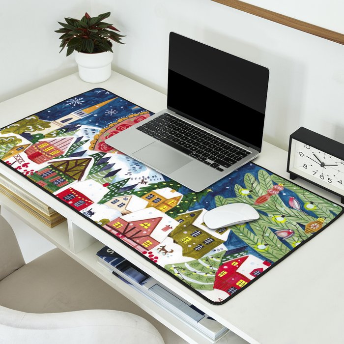 Christmas angel of peace Desk Mat Gallery Image 2