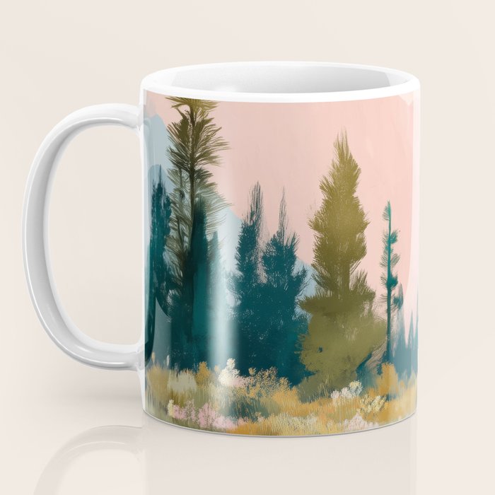 Pastel Mountain Lake Coffee Mug Gallery Image 3