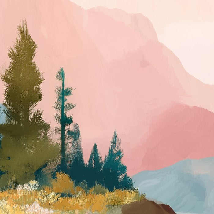 Pastel Mountain Lake Coffee Mug Gallery Image 2