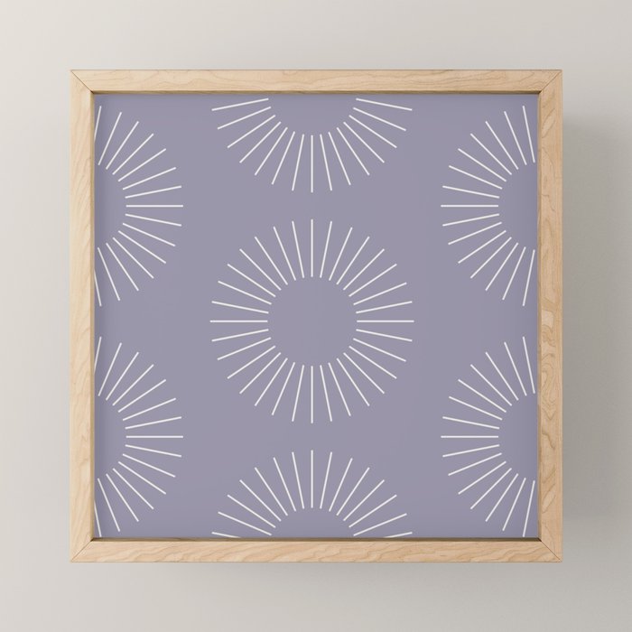 Minimalist Sunray Pattern II Mini Art Print Gallery Image 1