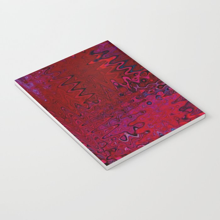 Red And Purple Abstract Painting Notebook Gallery Image 3