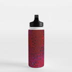 Red And Purple Abstract Painting Water Bottle Gallery Image 3
