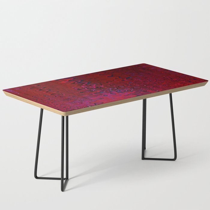Red And Purple Abstract Painting Coffee Table Gallery Image 1