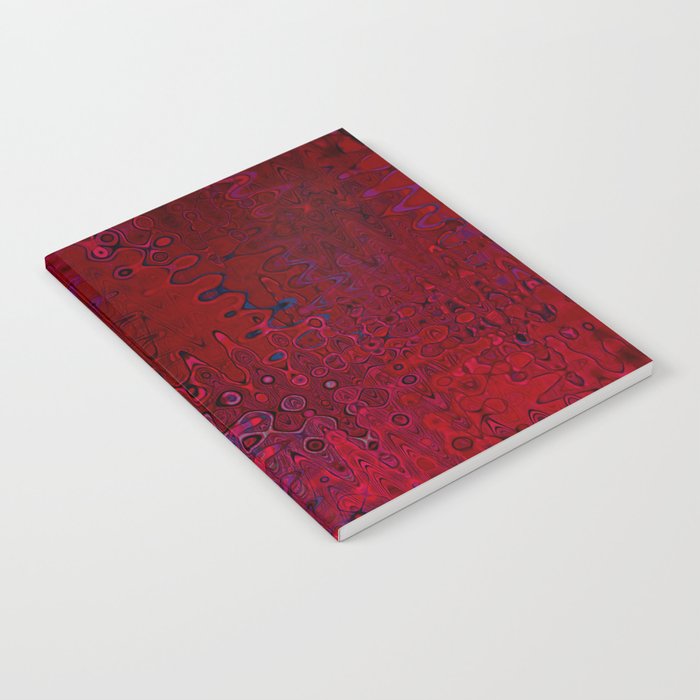 Red And Purple Abstract Painting Notebook Gallery Image 2