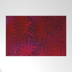 Red And Purple Abstract Painting Welcome Mat Gallery Image 1