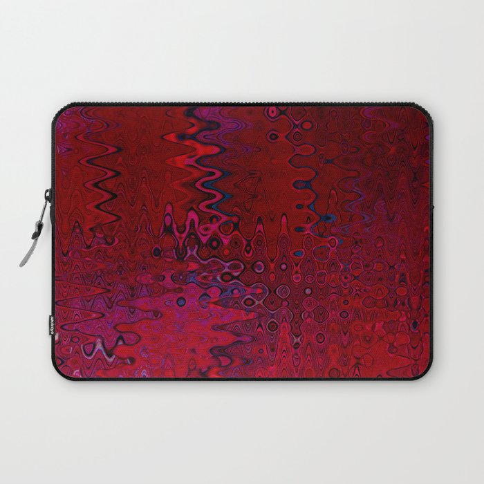 Red And Purple Abstract Painting Laptop Sleeve Gallery Image 1