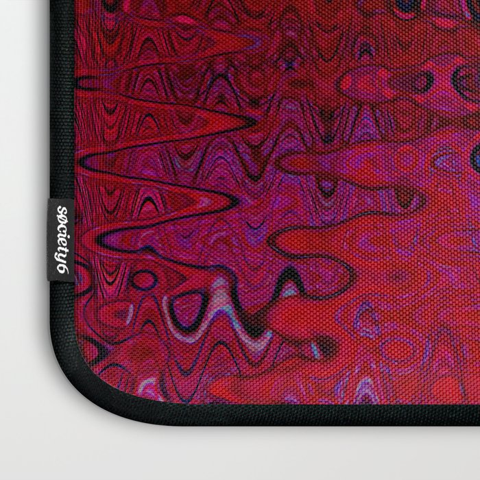 Red And Purple Abstract Painting Laptop Sleeve Gallery Image 3