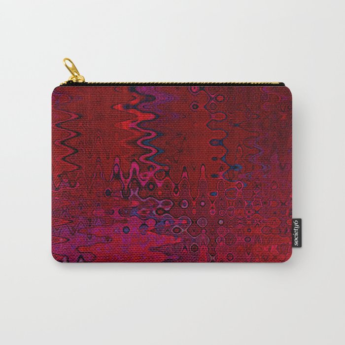 Red And Purple Abstract Painting Carry All Pouch Gallery Image 1