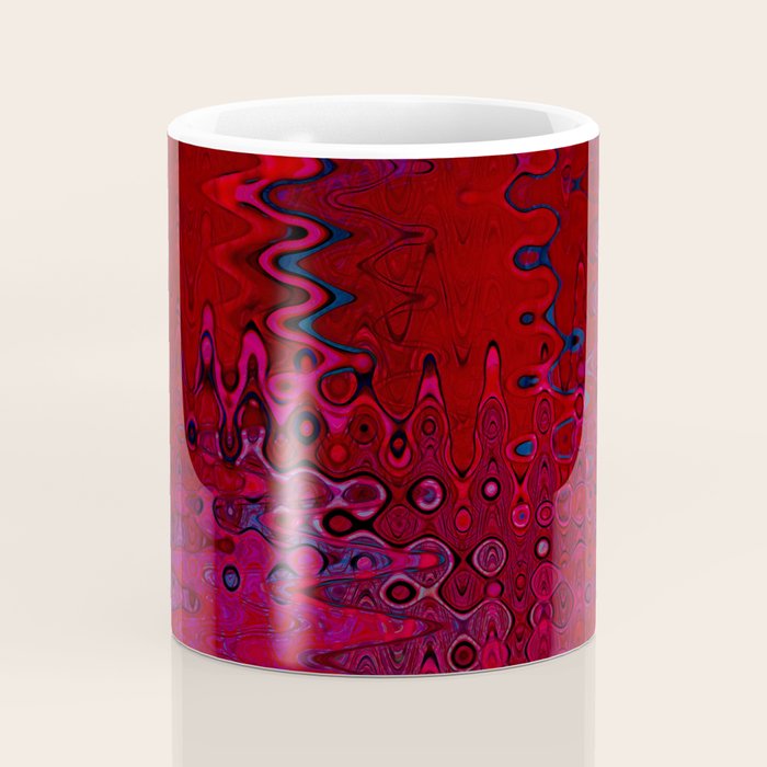 Red And Purple Abstract Painting Coffee Mug Gallery Image 4