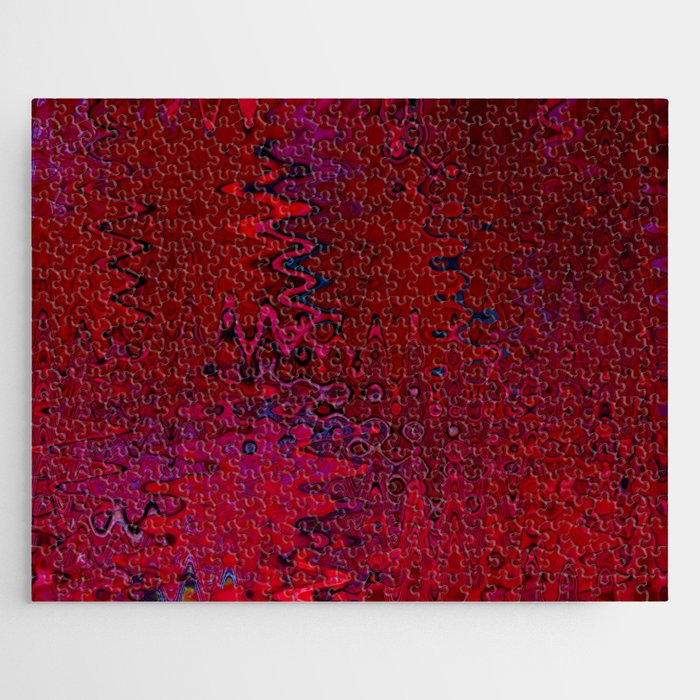 Red And Purple Abstract Painting Jigsaw Puzzle Gallery Image 1