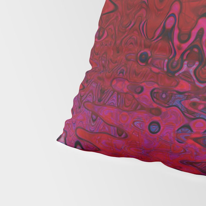 Red And Purple Abstract Painting Pillow Sham Gallery Image 4