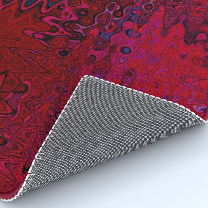 Red And Purple Abstract Painting Rug Gallery Image 4