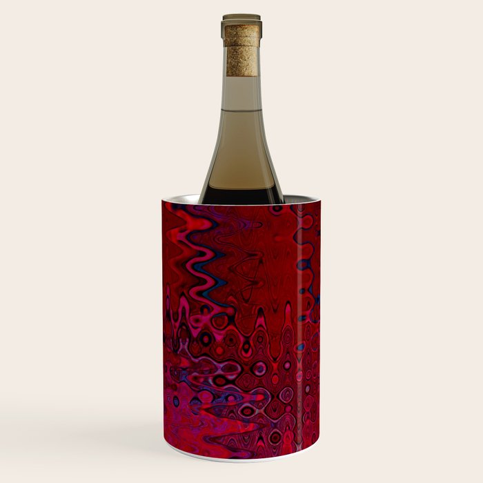 Red And Purple Abstract Painting Wine Chiller Gallery Image 1