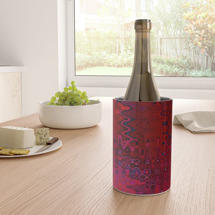 Red And Purple Abstract Painting Wine Chiller Gallery Image 4