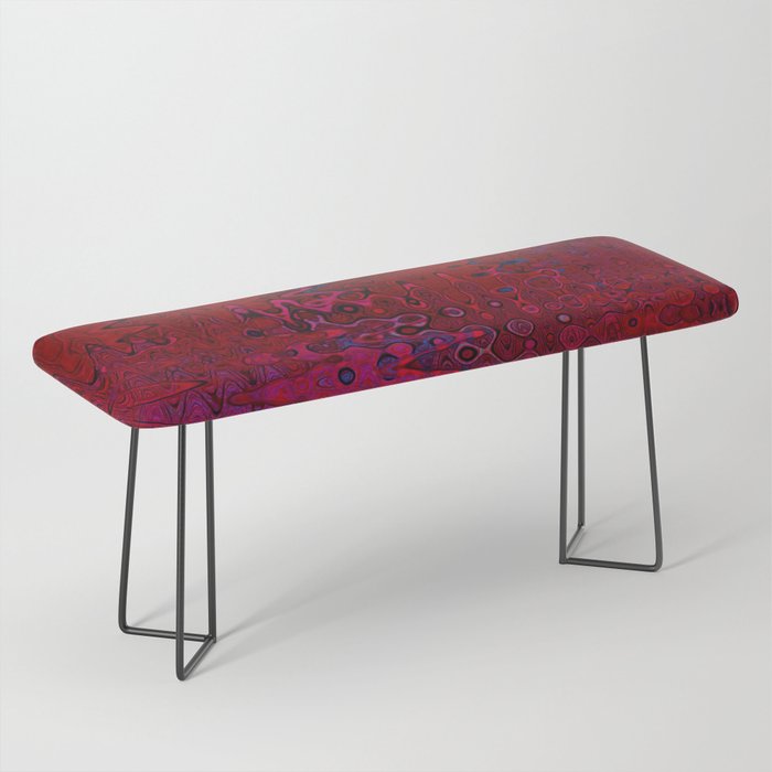 Red And Purple Abstract Painting Bench Gallery Image 1
