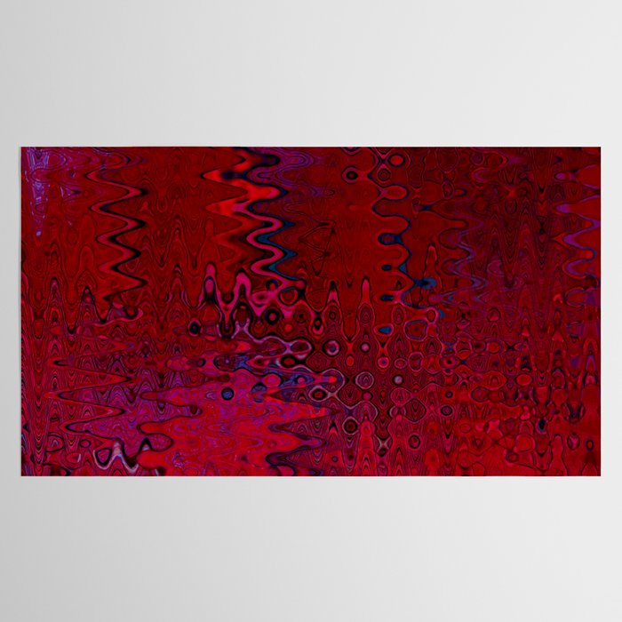 Red And Purple Abstract Painting Tablecloth Gallery Image 2