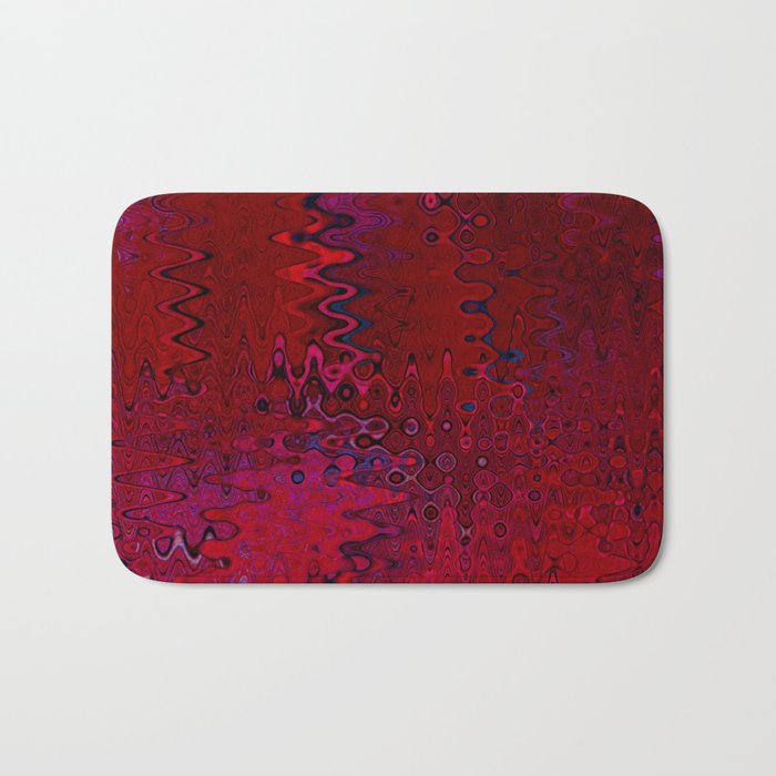 Red And Purple Abstract Painting Bath Mat Gallery Image 1