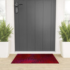 Red And Purple Abstract Painting Welcome Mat Gallery Image 3