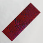 Red And Purple Abstract Painting Yoga Mat Gallery Image 1