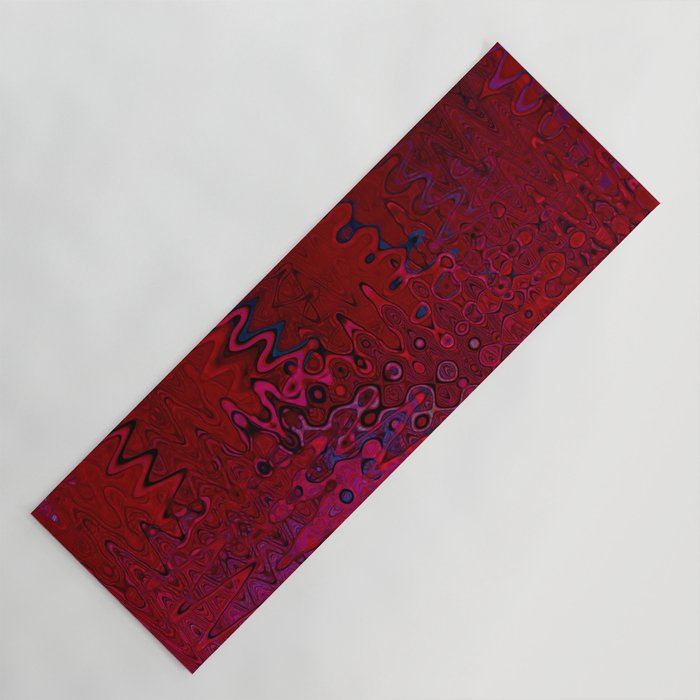 Red And Purple Abstract Painting Yoga Mat Gallery Image 1