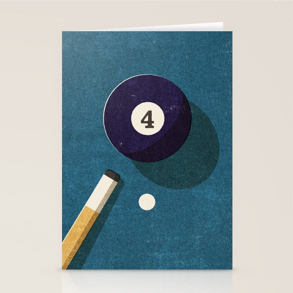 BILLIARDS / Ball 4 Stationery Card Gallery Image 1