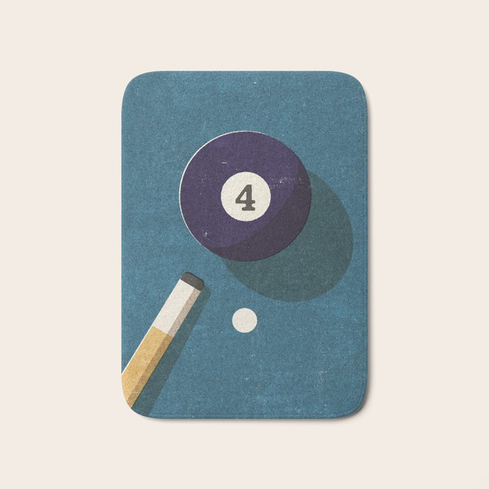 BILLIARDS / Ball 4 Bath Mat Gallery Image 1