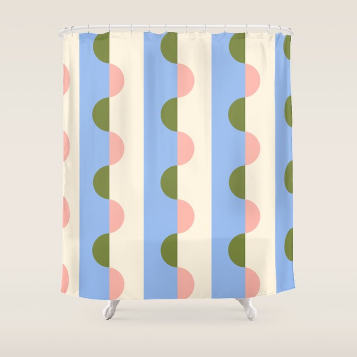 Abstract Scallops Shower Curtain Gallery Image 1