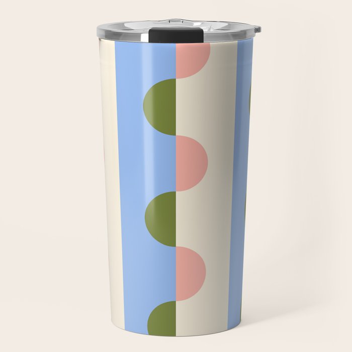 Abstract Scallops Travel Mug Gallery Image 1