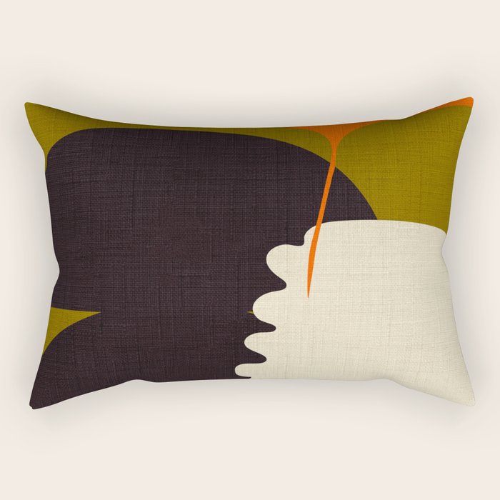 boho minimal fall shapes Rectangular Pillow Gallery Image 1