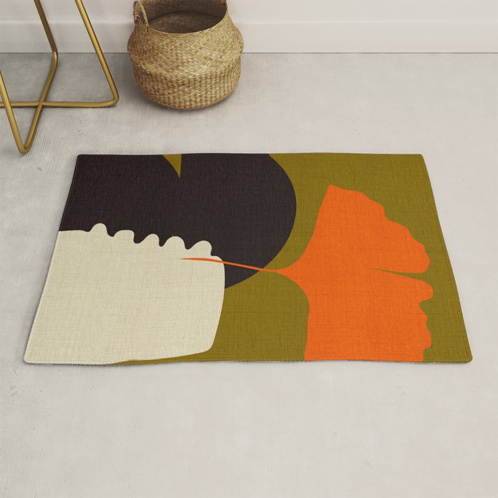 boho minimal fall shapes Rug Gallery Image 1