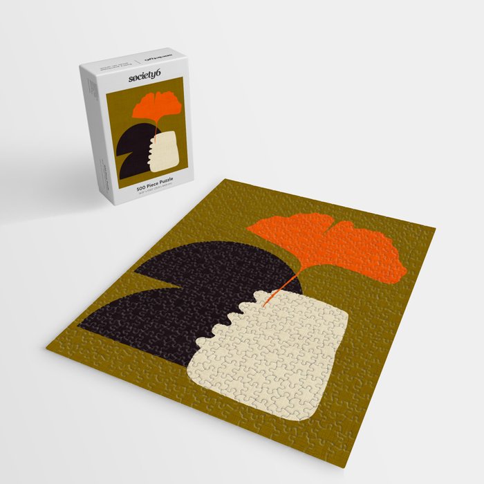 boho minimal fall shapes Jigsaw Puzzle Gallery Image 2
