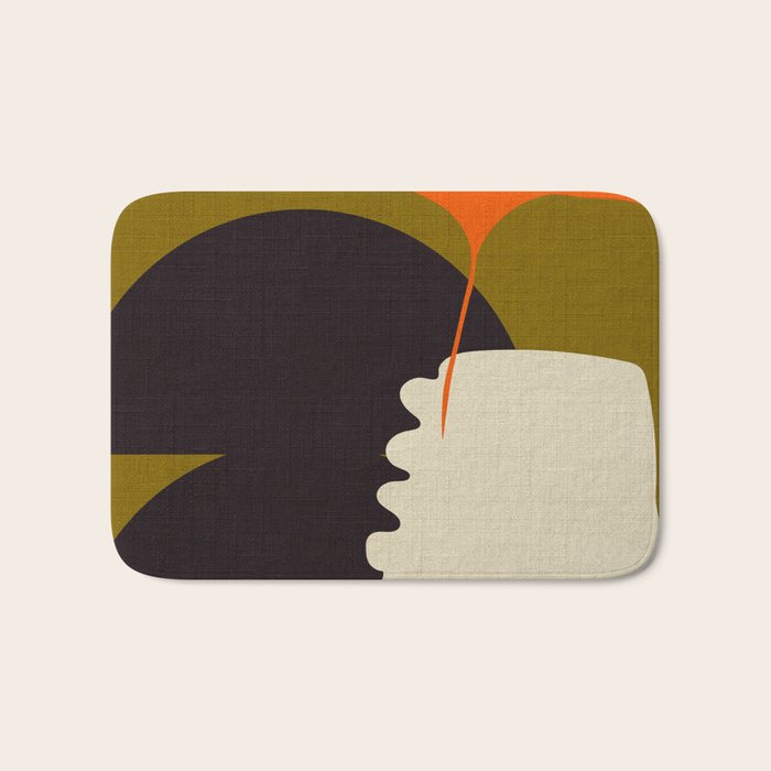boho minimal fall shapes Bath Mat Gallery Image 1