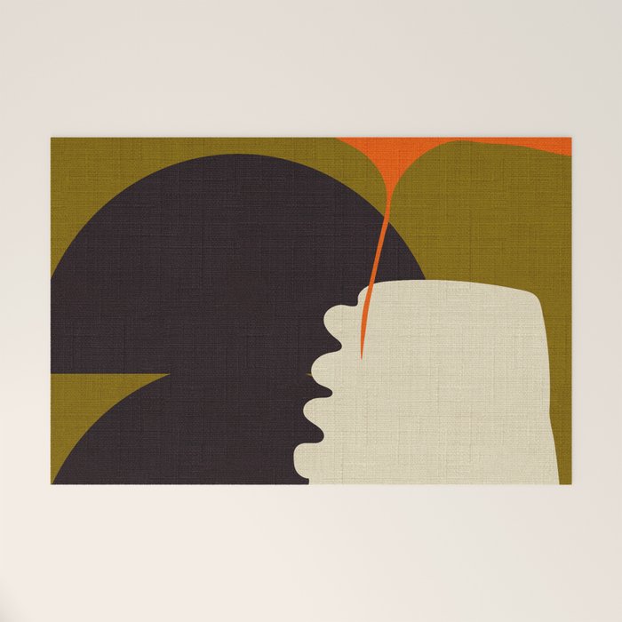 boho minimal fall shapes Welcome Mat Gallery Image 1