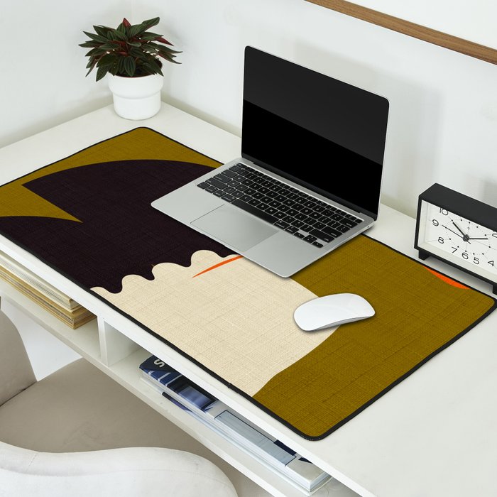 boho minimal fall shapes Desk Mat Gallery Image 2