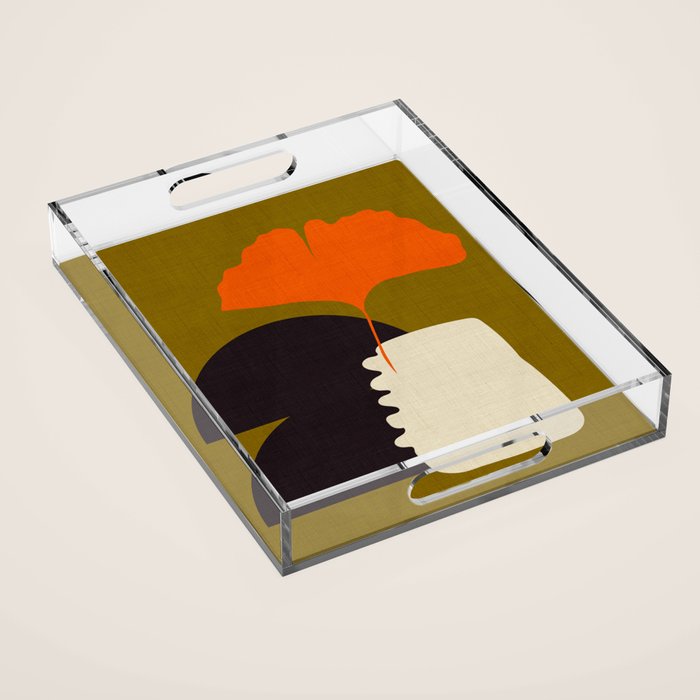 boho minimal fall shapes Acrylic Tray Gallery Image 1