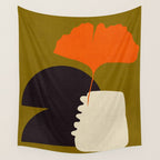 boho minimal fall shapes Wall Tapestry Gallery Image 4