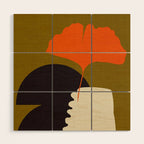 boho minimal fall shapes Wood Wall Art Gallery Image 1