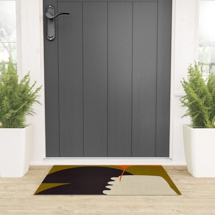 boho minimal fall shapes Welcome Mat Gallery Image 3