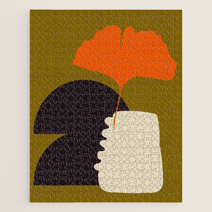 boho minimal fall shapes Jigsaw Puzzle Gallery Image 1