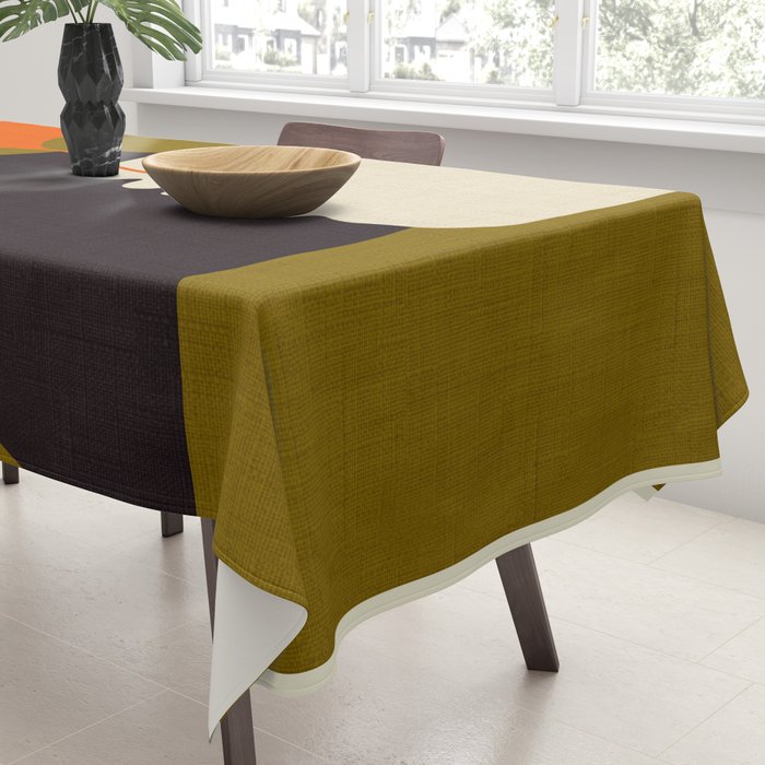 boho minimal fall shapes Tablecloth Gallery Image 3