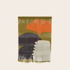 boho minimal fall shapes Wall Hanging Gallery Image 1