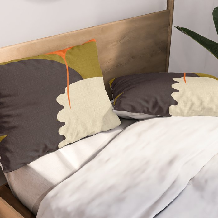 boho minimal fall shapes Pillow Sham Gallery Image 2