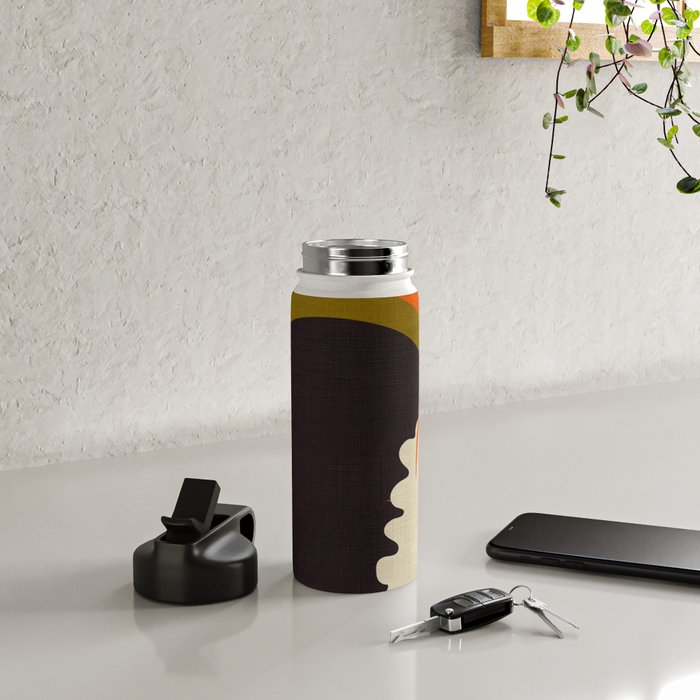 boho minimal fall shapes Water Bottle Gallery Image 4