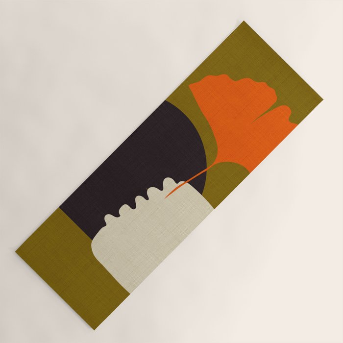 boho minimal fall shapes Yoga Mat Gallery Image 1