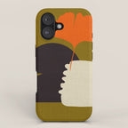 boho minimal fall shapes iPhone Case Gallery Image 1