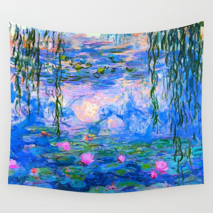 Claude Monet Water Lilies Wall Tapestry Gallery Image 4